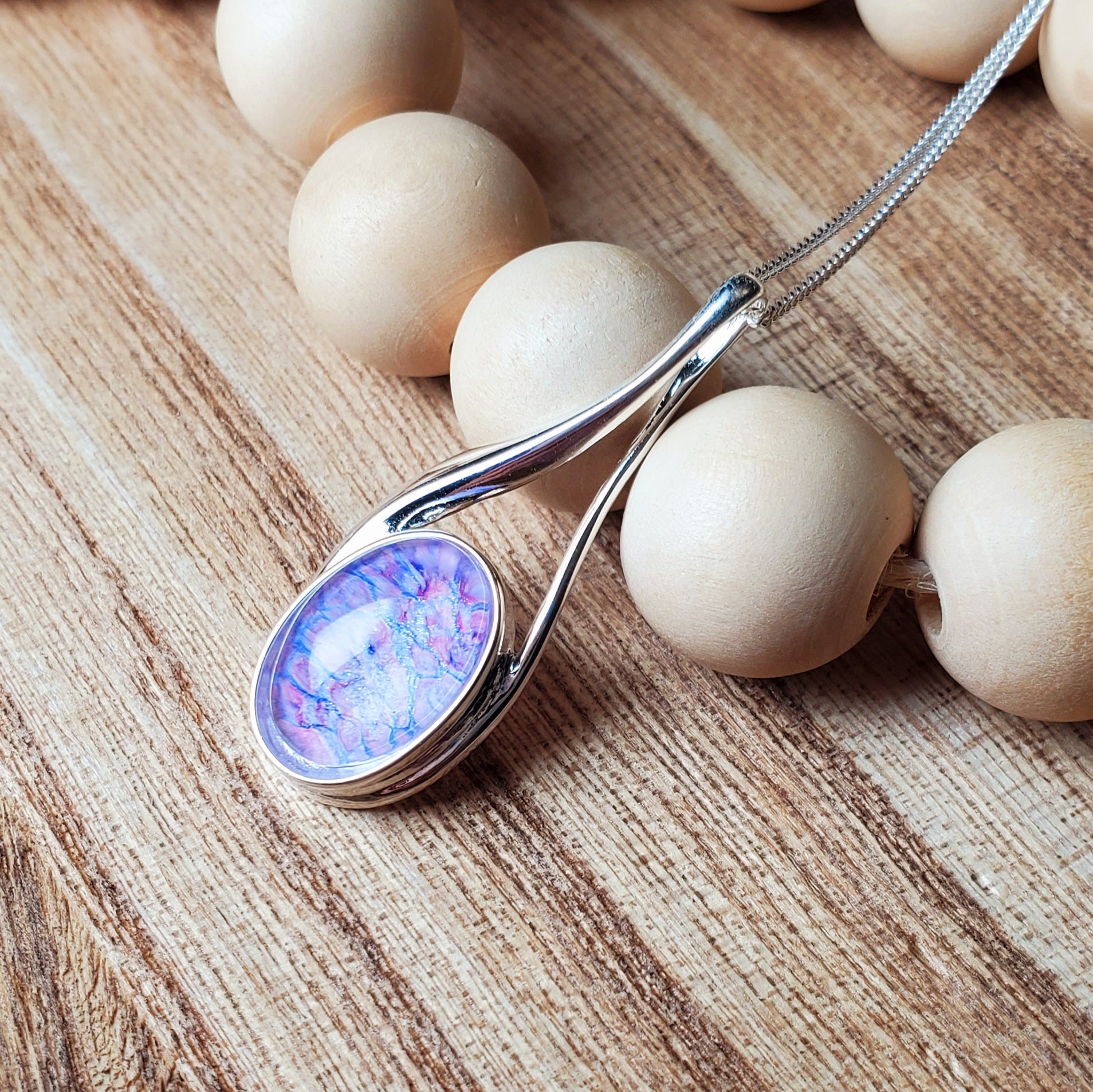 Lilac pendant  - G & P Collection - Sterling Silver