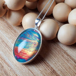 Load image into Gallery viewer, &quot;Sun and Clouds&quot; Double Sided Pendant - G &amp; P Collection - Sterling Silver
