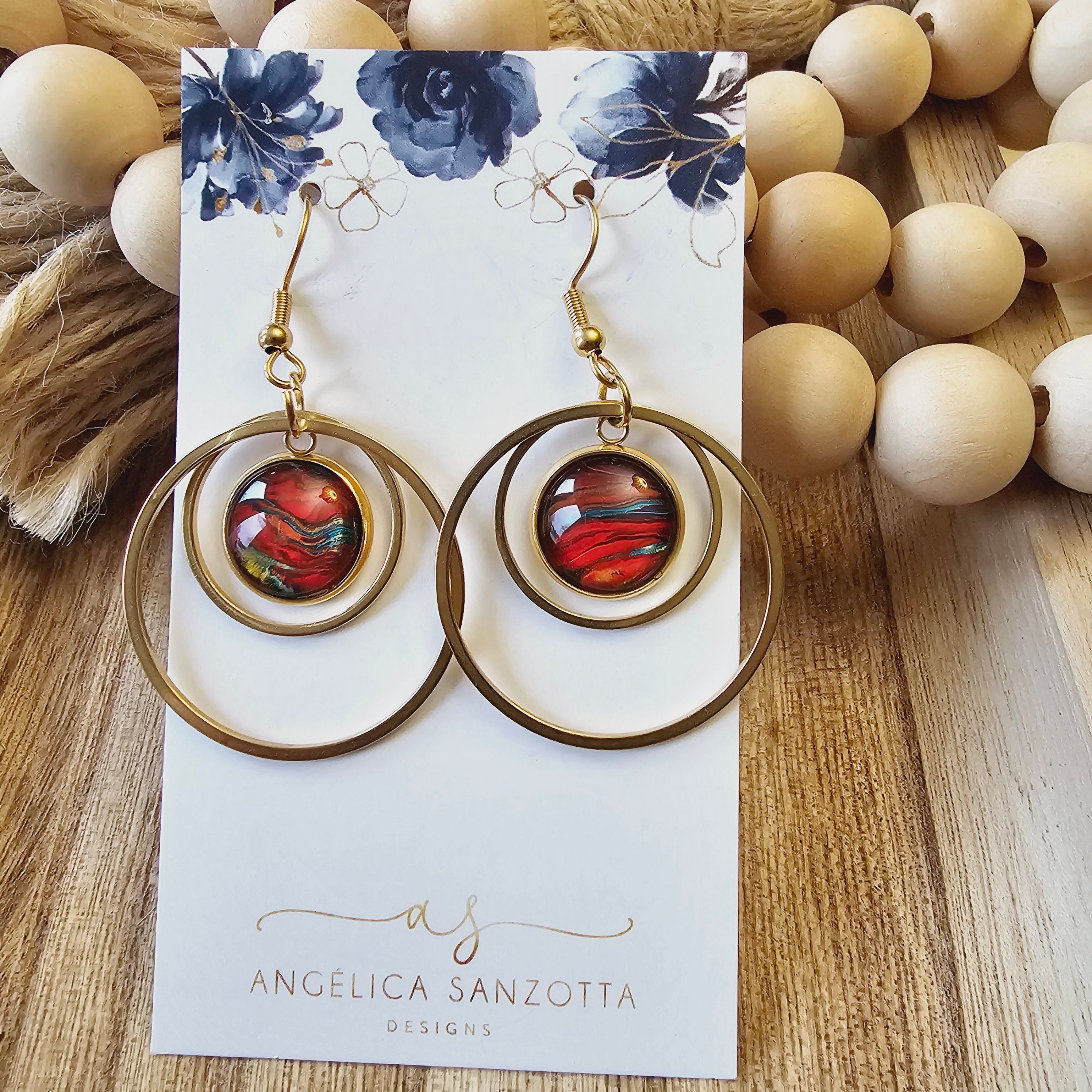 "Christmas" earrings