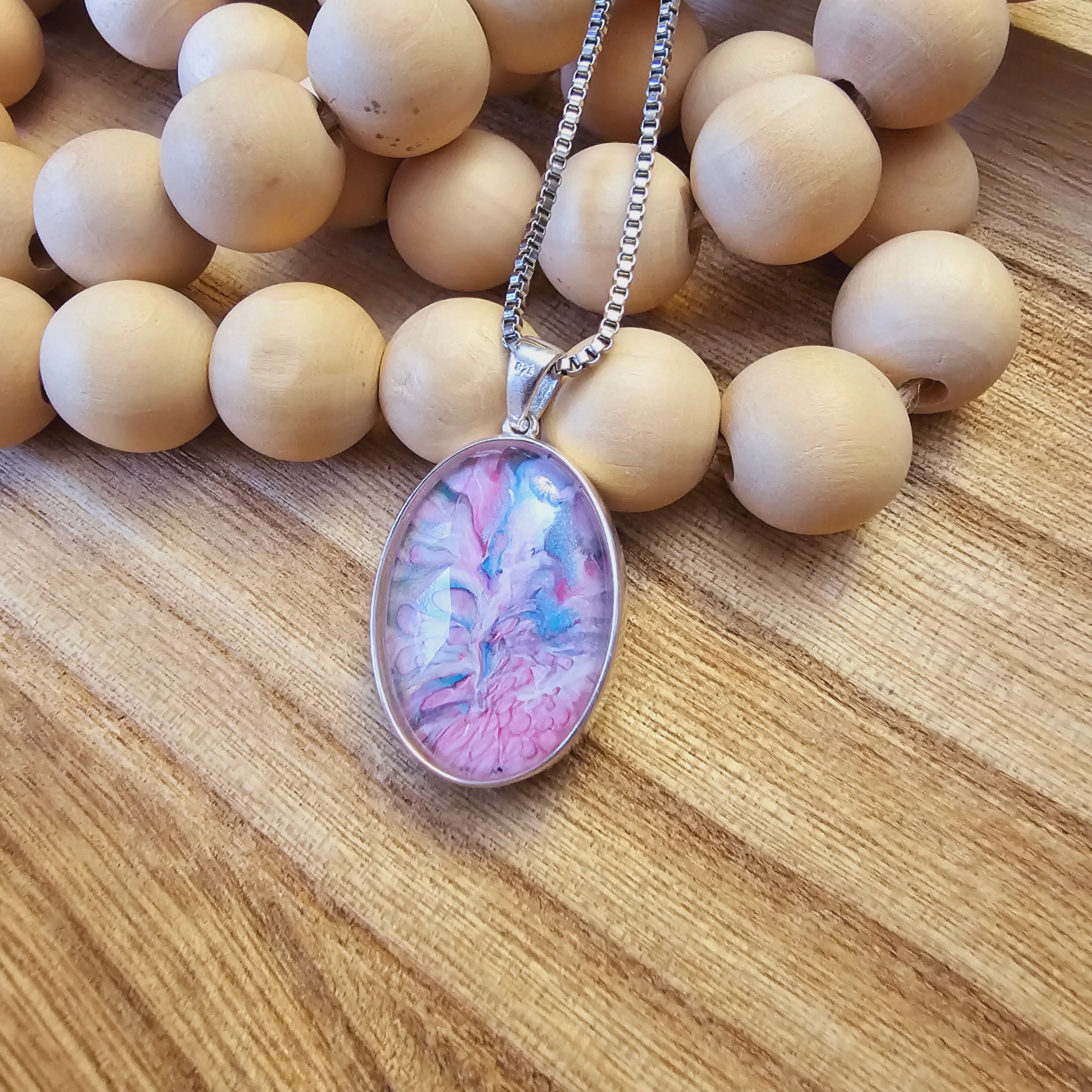"Sun and Clouds" Double Sided Pendant - G & P Collection - Sterling Silver