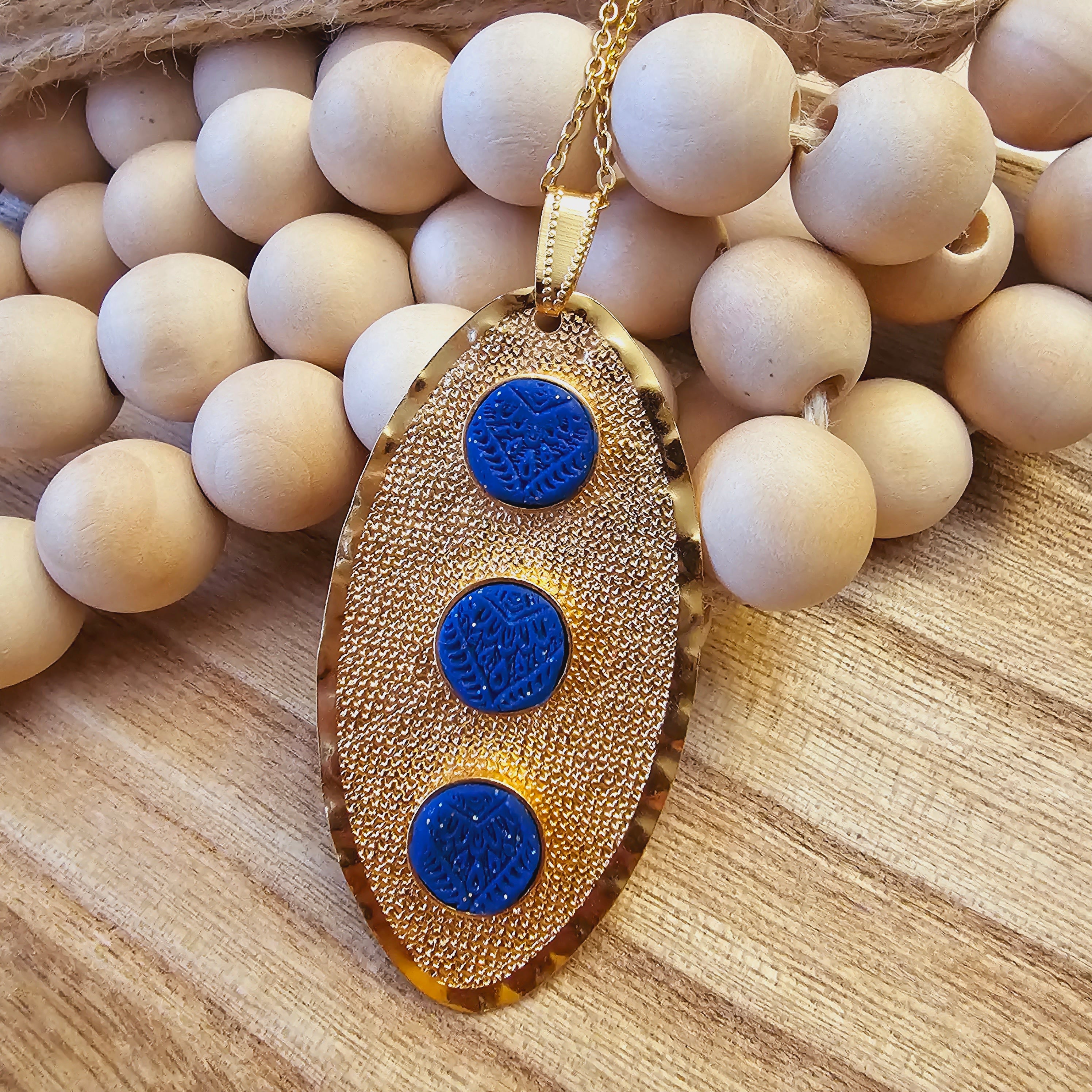 "Blue Mandala" pendant