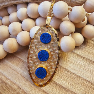"Blue Mandala" pendant