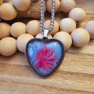 " Bursting Heart" pendant