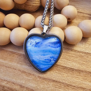 " Blue Heart" pendant