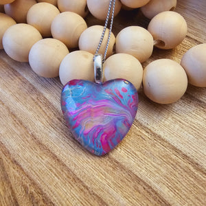 "Garden" heart pendant