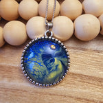 Load image into Gallery viewer, &quot;Blue Garden&quot; pendant
