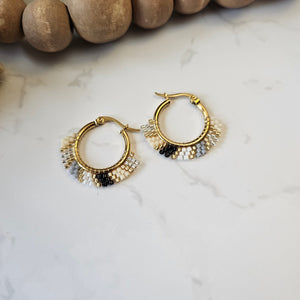 Miyuki laver back hoops