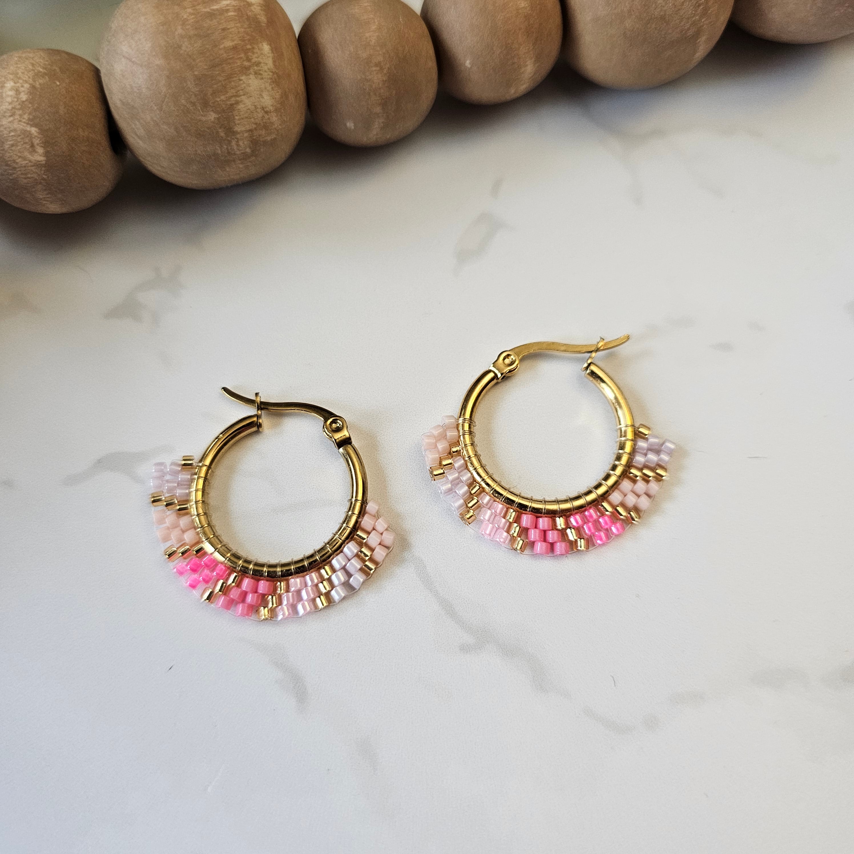 Miyuki laver back hoops
