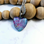 Load image into Gallery viewer, &quot;Summer cloud&quot; heart pendant
