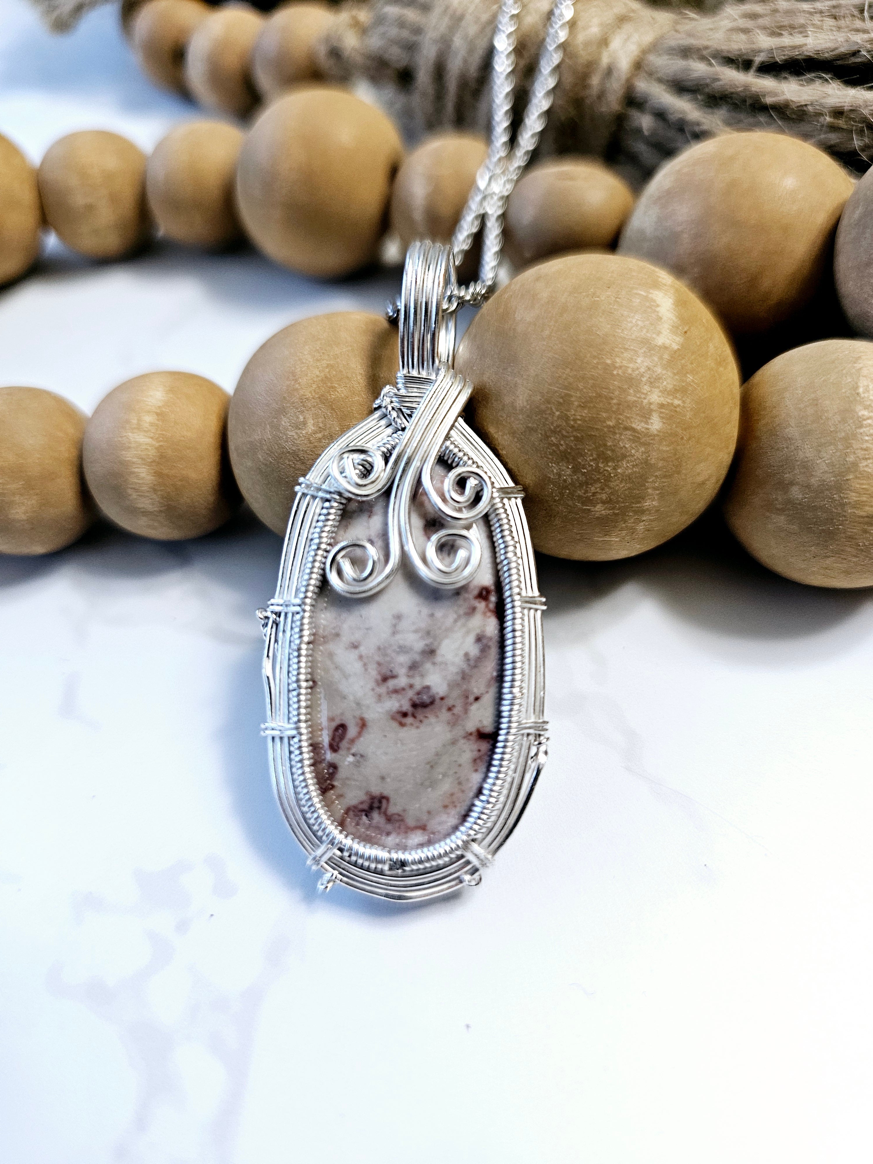 "Sparkly stone" pendant