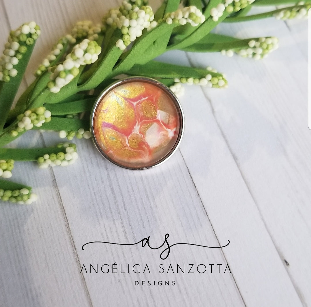 "Honey" 18 mm snap charm