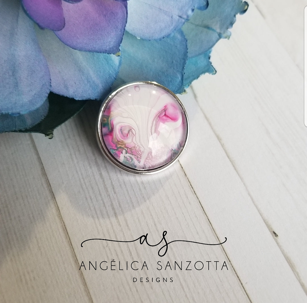 "Lily" 18 mm snap charm