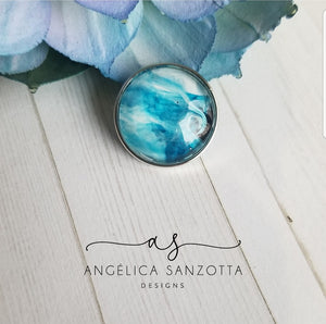 "Wave" 18 mm snap charm