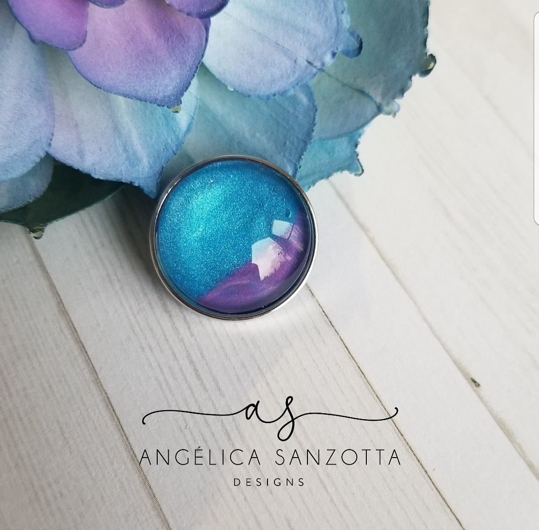 "Pretty" 18 mm snap charm