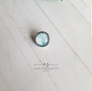 "Clear" 12 mm snap charm