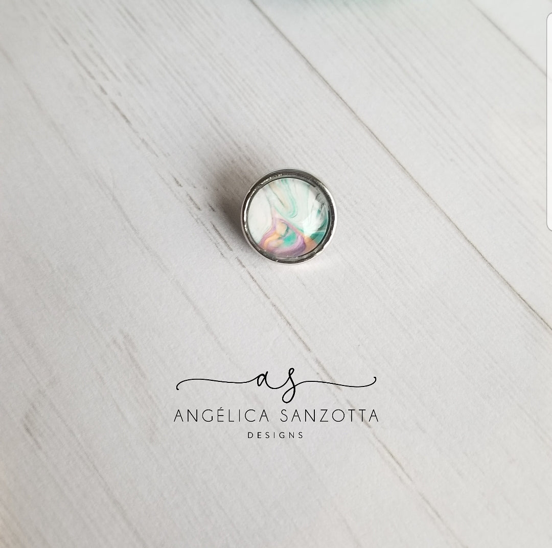 "Pastel" 12 mm snap charm