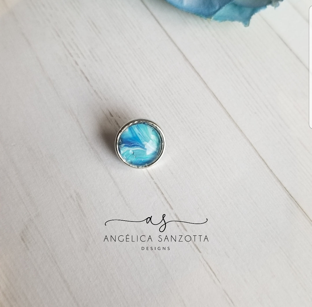 "Coastal" 12 mm snap charm