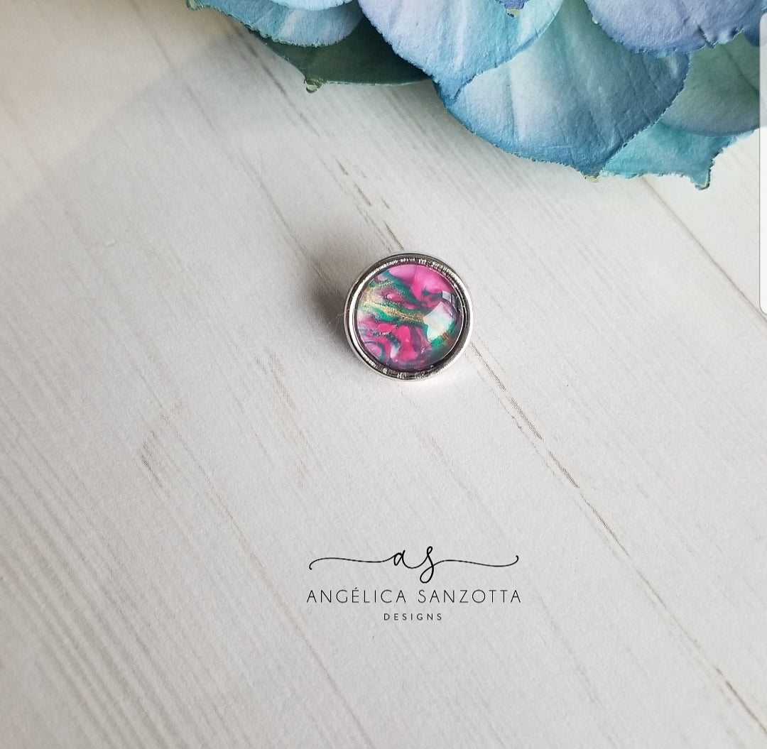 "Botanical" 12 mm snap charm
