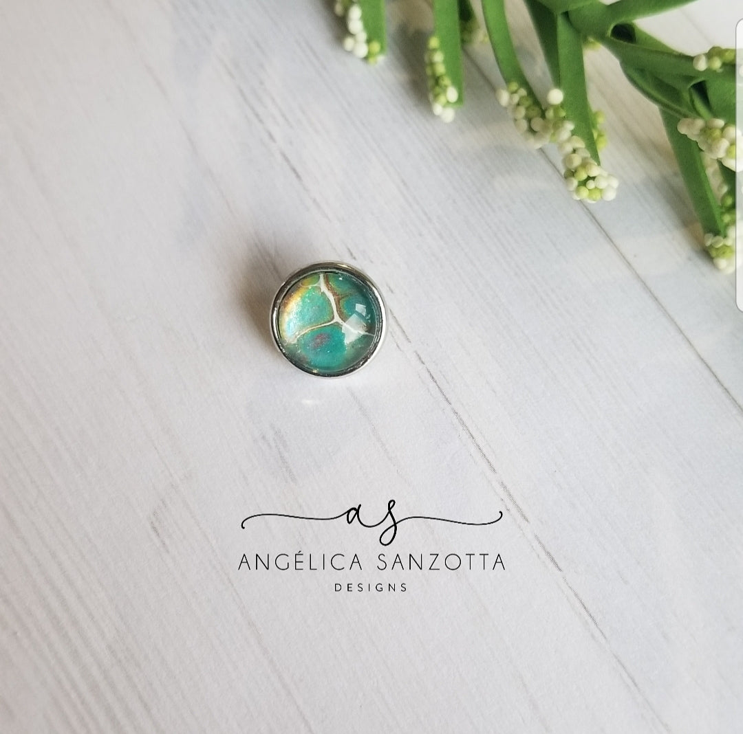 "Jade" 12 mm snap charm
