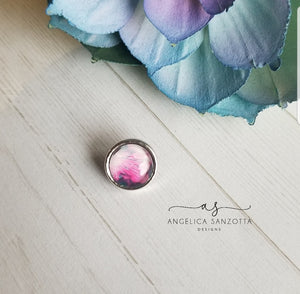 "Magenta" 12 mm snap charm