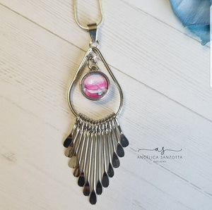 "Bottom of the River" snap charm necklace set