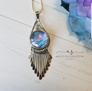 "Summer Night"" snap charm necklace set