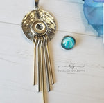 Load image into Gallery viewer, &quot;Aquamarine&quot;&quot; snap charm necklace set
