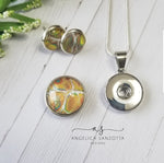 Load image into Gallery viewer, &quot;Honey&quot; Snap charm necklace set

