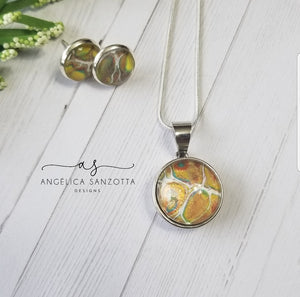 "Honey" Snap charm necklace set