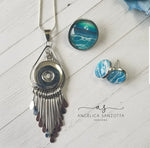Load image into Gallery viewer, &quot;Playa&quot; snap necklace set
