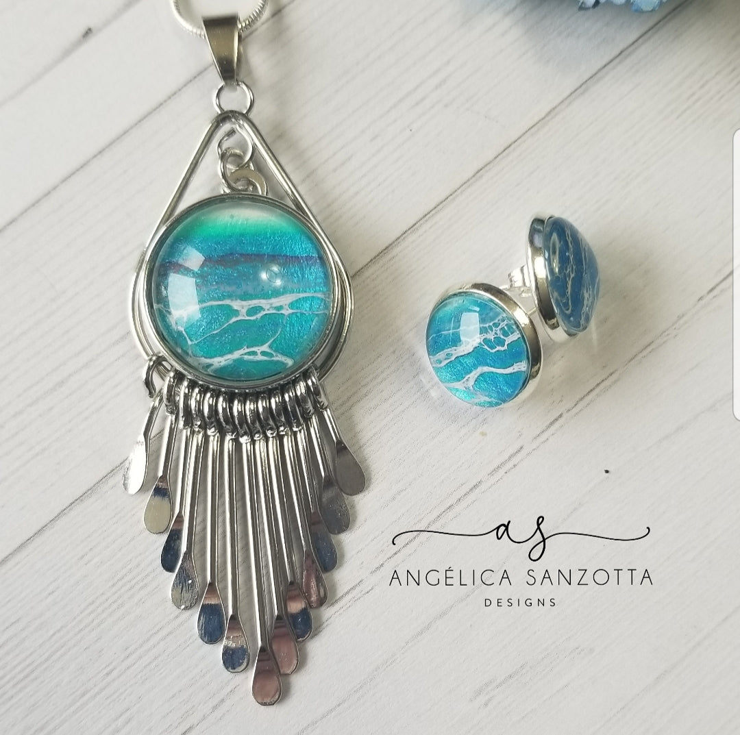 "Playa" snap necklace set