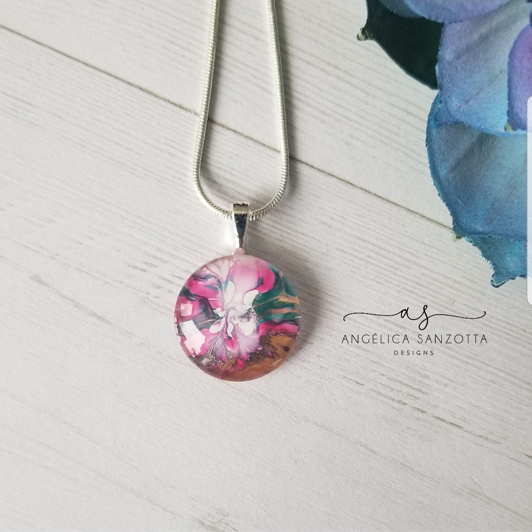 "Orchid" pendant