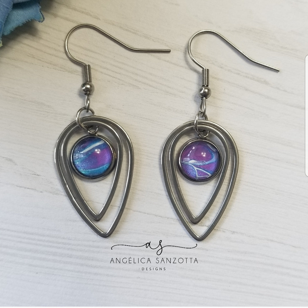 "Moon light" earrings