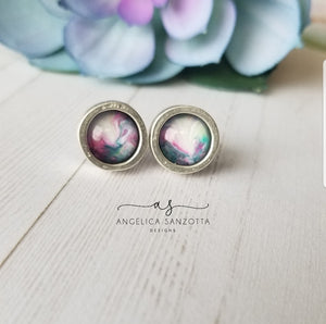 "Soft Petals" stud earrings