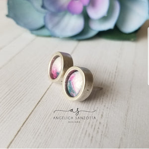 "Soft Petals" stud earrings