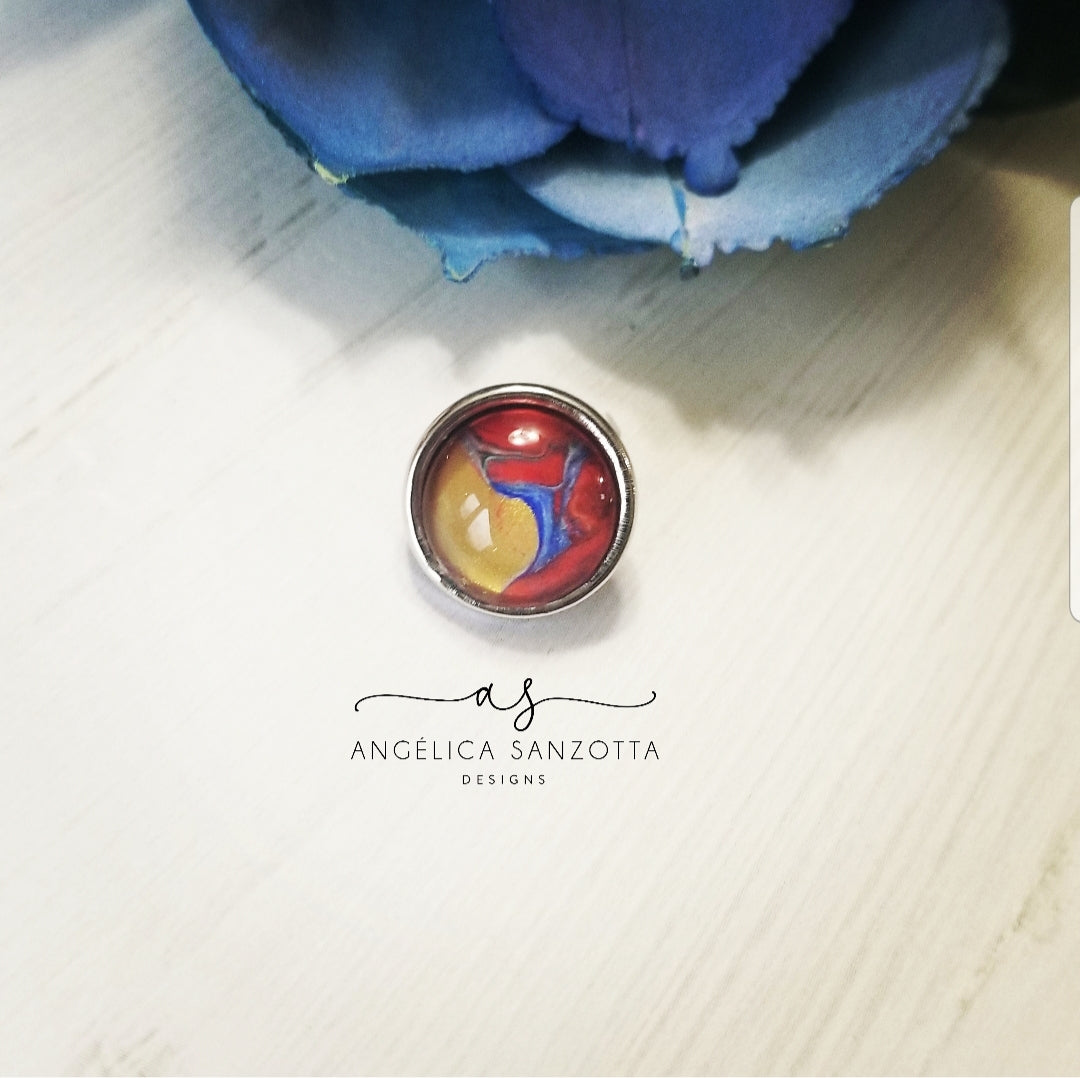 "Colombia" 12 mm snap charm