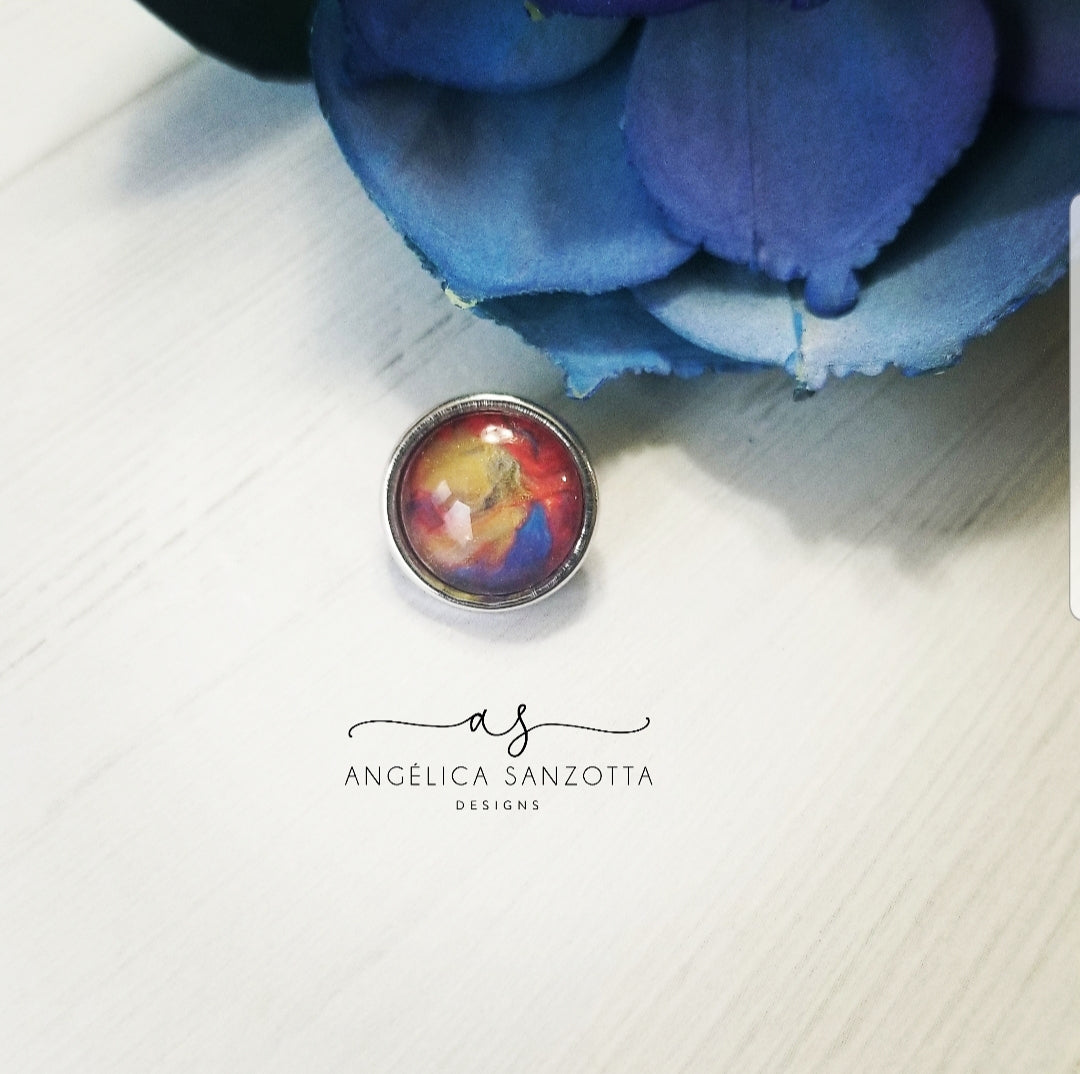"Picasso" 12 mm snap charm