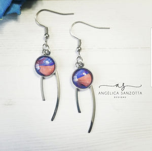 "Wishbone" earrings