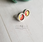 Load image into Gallery viewer, &quot;Colombia&quot;&quot; stud earrings
