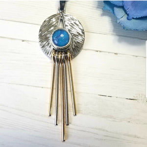 "Azulito" snap charm necklace