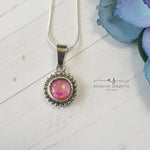 Load image into Gallery viewer, &quot;Pink Breeze&quot; Snap charm necklace set
