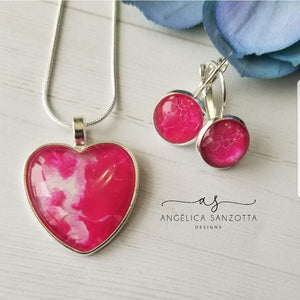 "Pink Love" heart set