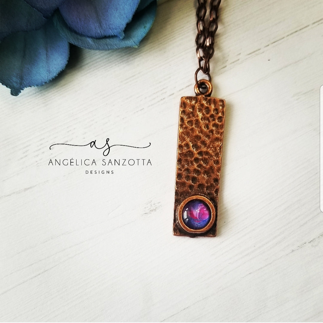 "Pink Lily" pendant
