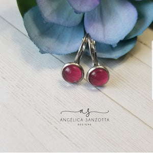 "Burgandy" earrings
