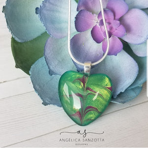 "Green Love" pendant