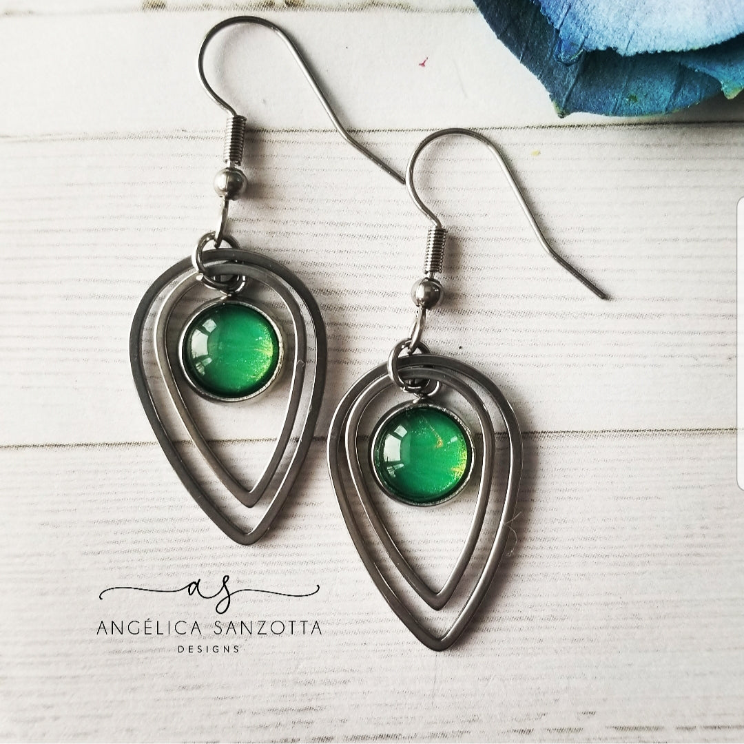 "Emerald Dream" earrings
