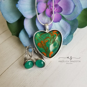 "Bird of Paradise" heart set