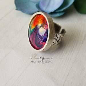 "Volcano" ring