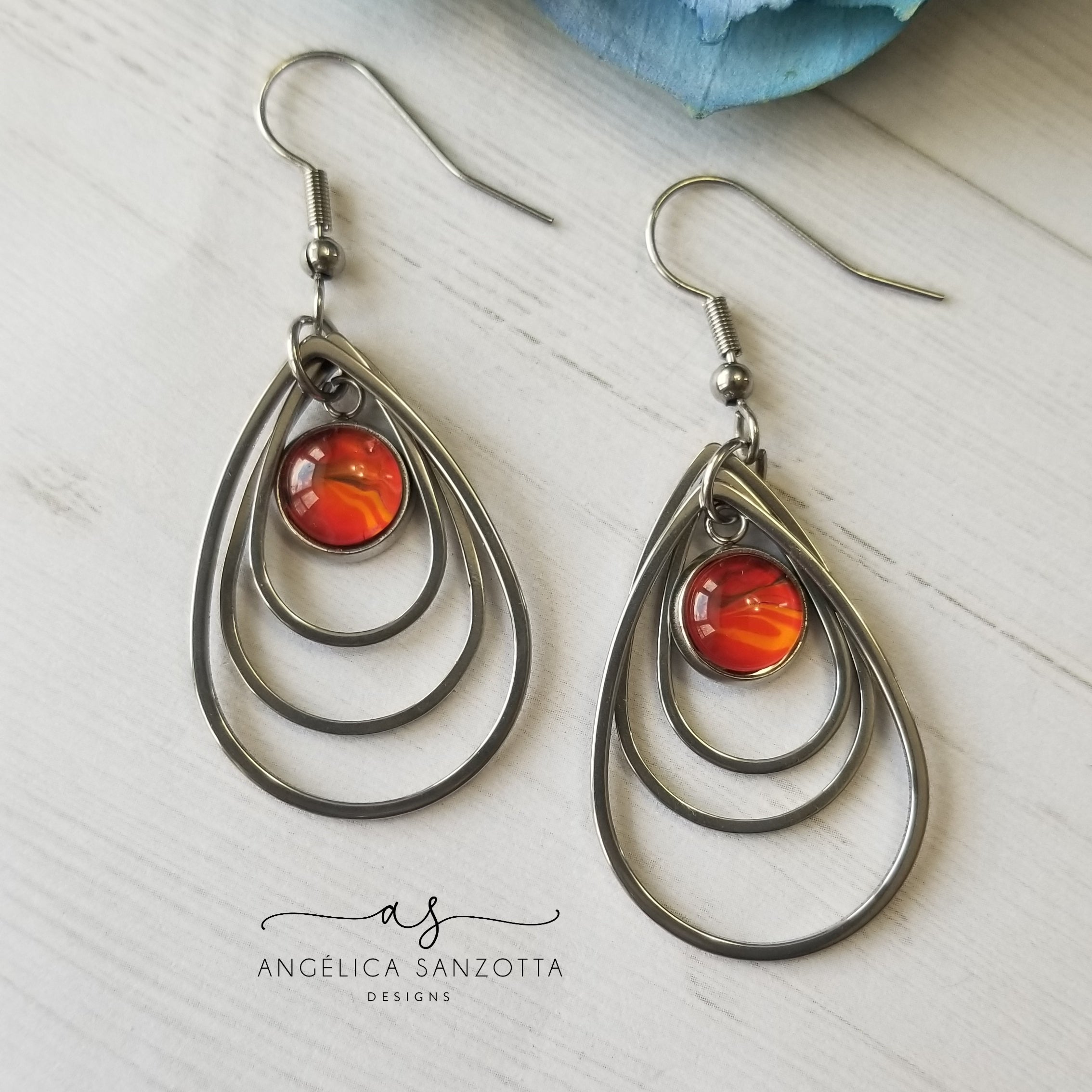 "Tangerine" earrings