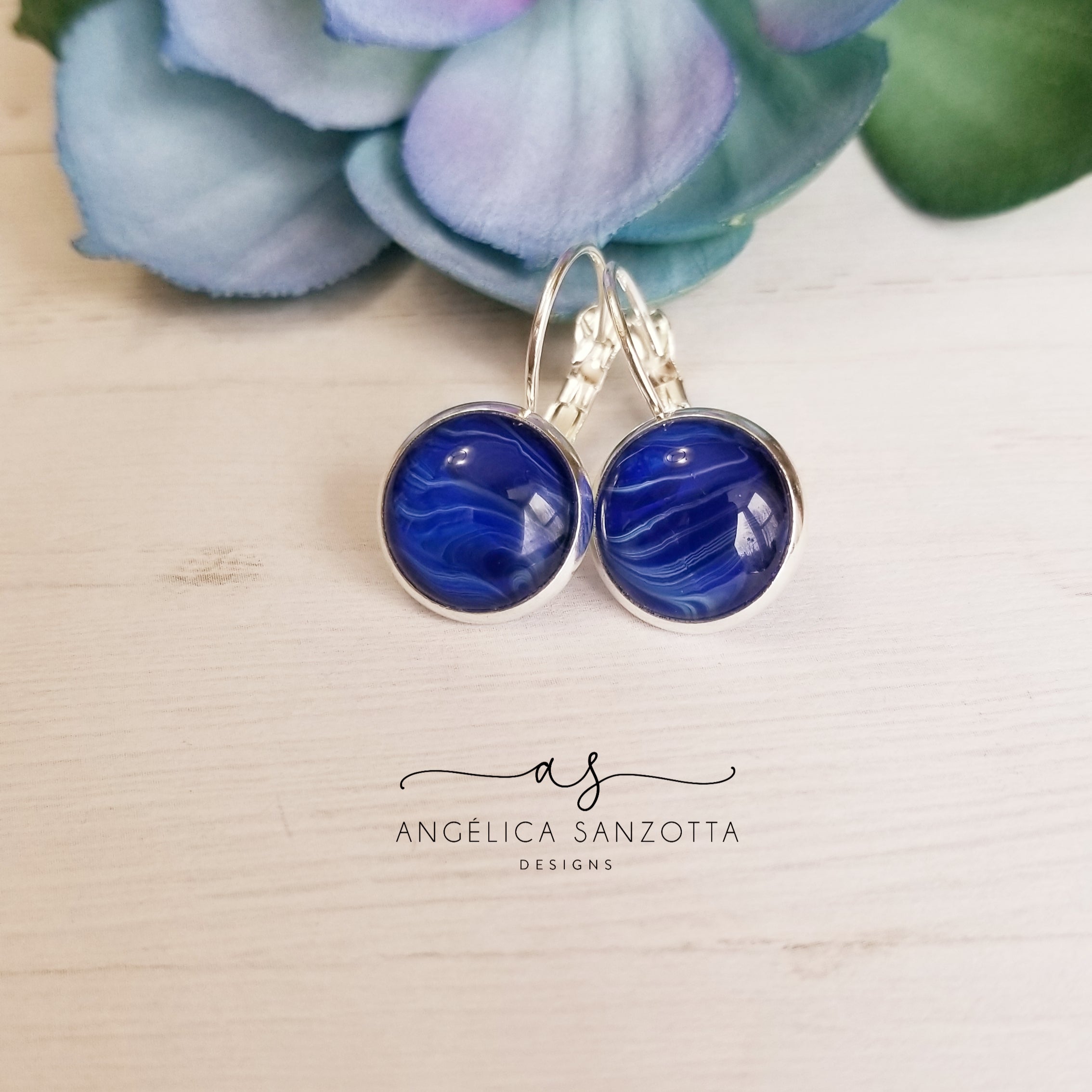 "Deep Blue Sea" earrings